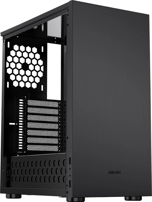 Jonsbo C5, schwarz, Glasfenster