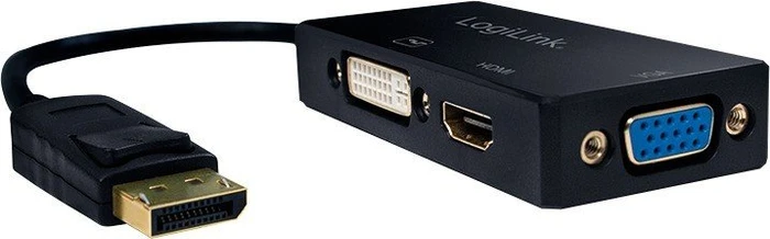 LogiLink 4K DisplayPort auf HDMI/DVI/VGA Adapter