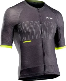 Northwave Storm Air Trikot kurzarm anthracite/yello fluo (Herren)