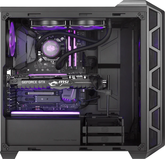 Cooler Master MasterCase H500, grau, Glasfenster