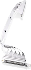 Thermaltake PCI-E Dual 90 Degree Riser Card Cable, gewinkelt, PCIe 4.0, 400mm, weiß