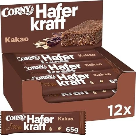 Corny Haferkraft Müsliriegel Kakao 780g (12x 65g)