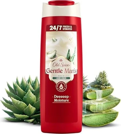Old Spice Gentle Man's 3in1 Aloe & Rain Duschgel & Shampoo, 400ml