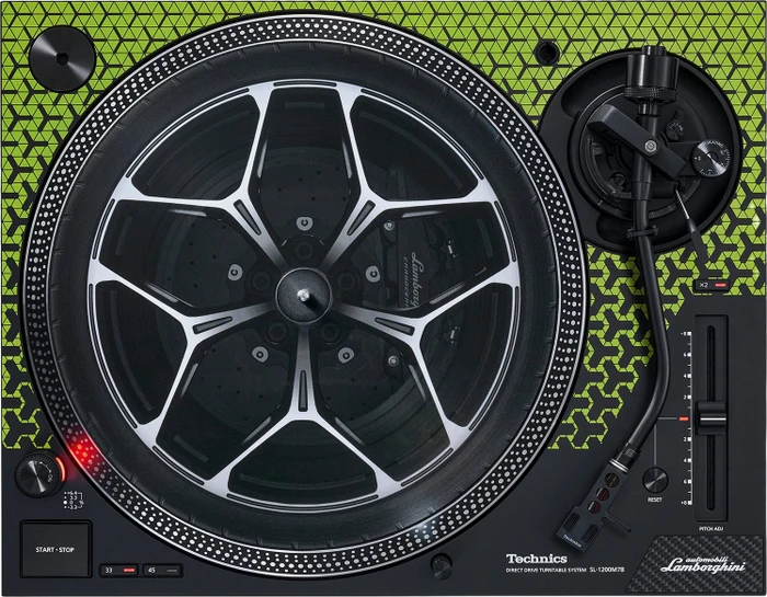 Technics SL-1200M7B Special Edition Lamborghini grün