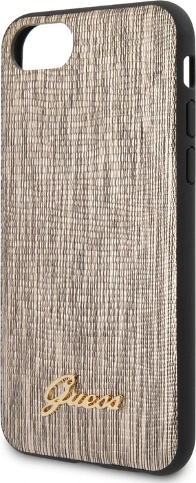 Guess Hard Cover Lizard für Apple iPhone SE (2020) gold