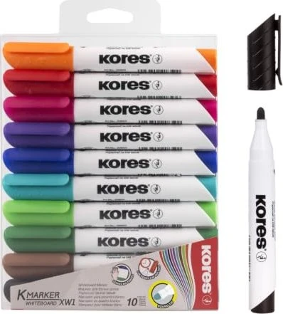 Kores K-Marker XW1 Whiteboardmarker sortiert, 10er-Set