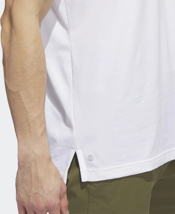 adidas Go-To Poloshirt kurzarm white melange (Herren)