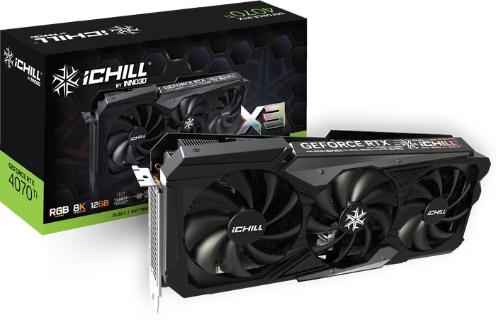 INNO3D GeForce RTX 4070 Ti iCHILL X3, 12GB GDDR6X, HDMI, 3x DP