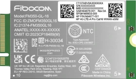 HP 4G LTE-A Pro Cat16 WWAN, Fibocom FM350-GL-16 4G WWAN Modul