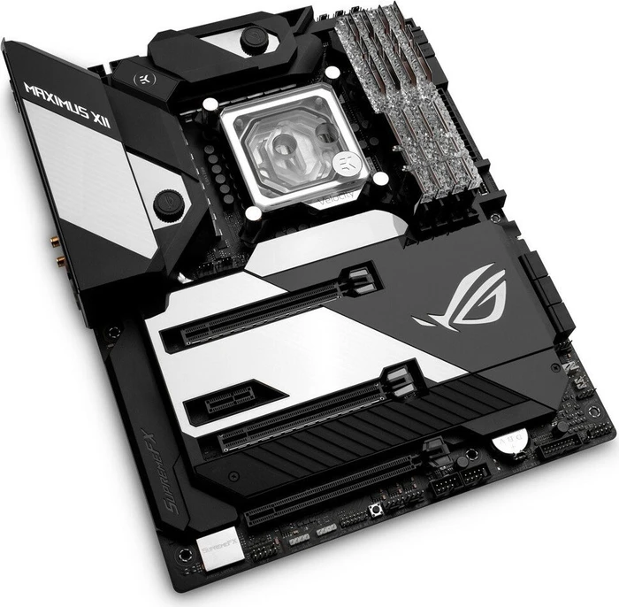 EK Water Blocks Quantum Line EK-Quantum Momentum ASUS ROG Maximus XII Formula D-RGB VRM Bridge, Nickel, Acryl