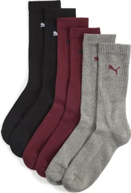 Puma Crew Socken red / black, 3 Paare (Herren)