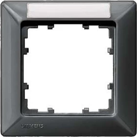Siemens DELTA line Rahmen 1-Fach, 80x80mm, carbonmetallic