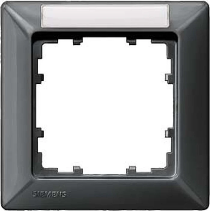 Siemens DELTA line Rahmen 1-Fach, 80x80mm, carbonmetallic