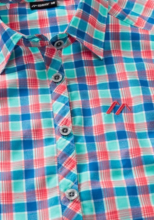 Maier Sports Paloma Hemd ärmellos blue red check (Damen)