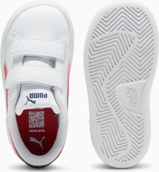 Puma Smash 3.0 Leather V puma white/club red/club navy (Junior)