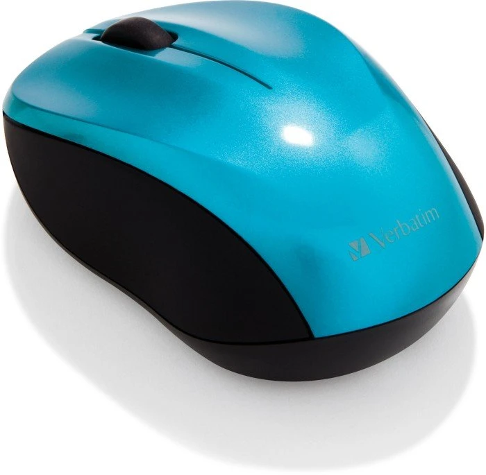 Verbatim Go Nano Wireless Mouse Caribbean Blue, USB