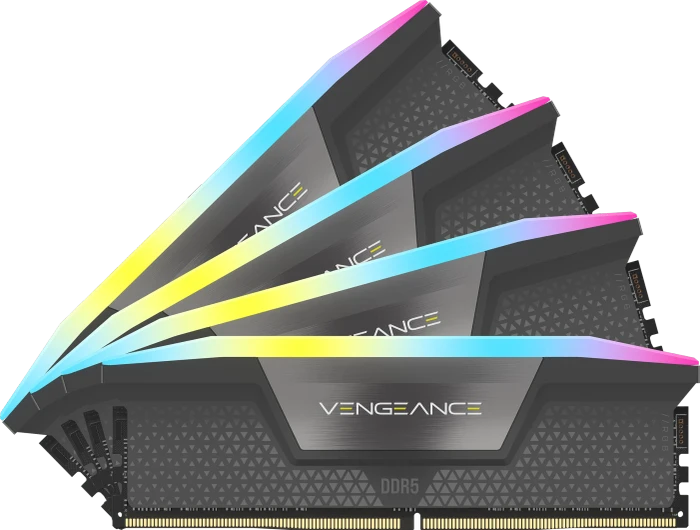 Corsair Vengeance RGB grau UDIMM 32GB Kit, DDR5-6000, CL36-44-44-96
