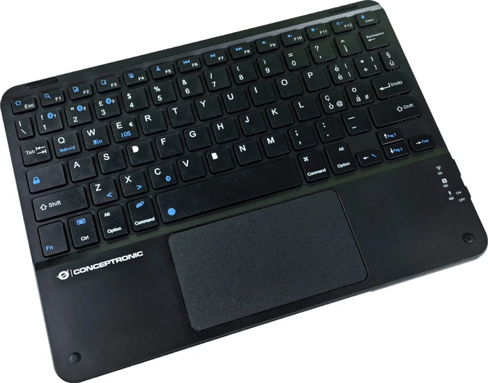 Conceptronic TOBIN01BIT 10-Zoll-Bluetooth-Tastatur mit Touchpad, Bluetooth, IT