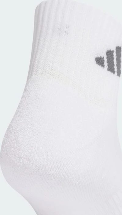 adidas Cushioned Sportswear Ankle Socken medium grey heather/white/black/grey six, 3 Paare