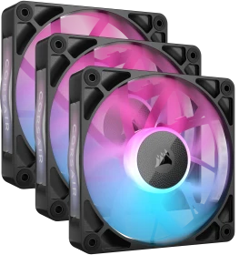 Corsair iCUE LINK RX120 RGB Starter Kit, schwarz, LED-Steuerung, 120mm, 3er-Pack