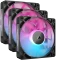 Corsair iCUE LINK RX120 RGB Starter Kit, schwarz, LED-Steuerung, 120mm, 3er-Pack Vorschaubild