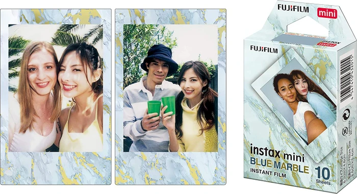 Fujifilm instax mini Sofortbildfilm Blue Marble, 10 Aufnahmen