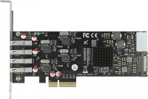 DeLOCK 4x USB-A 3.0, PCIe 2.0 x4