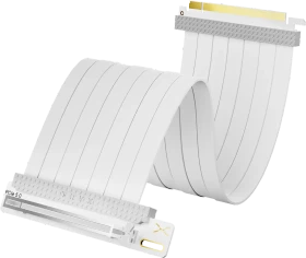 TRYX String Riser Cable, gewinkelt, PCIe 5.0, 300mm, weiß
