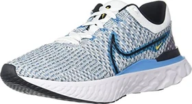 Nike React Infinity Run Flyknit 3 white/blue orbit/chlorine blue/black (Herren)