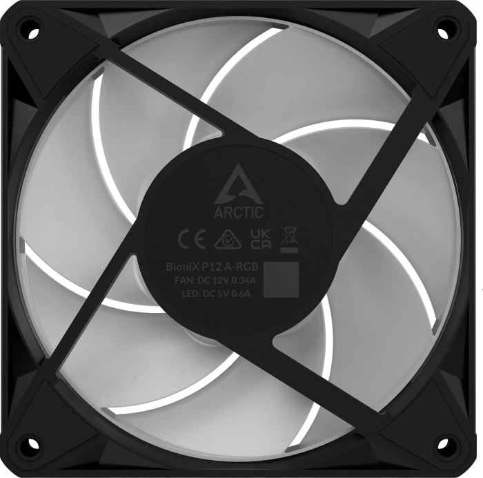 ARCTIC BioniX P12 A-RGB, schwarz, 120mm, 3er-Pack