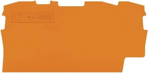 Wago Abschluss- und Zwischenplatte; 1 mm dick; orange 10 Stück