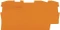 Wago Abschluss- und Zwischenplatte; 1 mm dick; orange 1 Stück 2016-1292 Vorschaubild