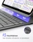 Inateck Superleicht Tastatur Hülle für iPad Air 6 11"/iPad Air 5/iPad 10/iPad Pro 11", grau, DE Vorschaubild