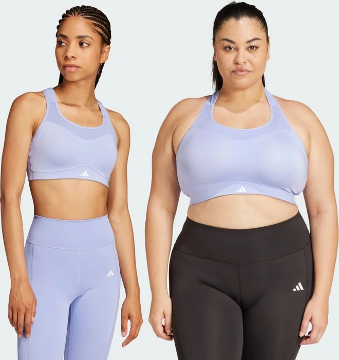 adidas TLRD Impact Training High Support Sport-BH blue spark (Damen)