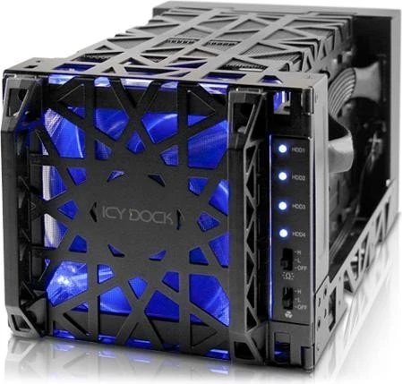 Icy Dock MB174U3S-4SB Black Vortex