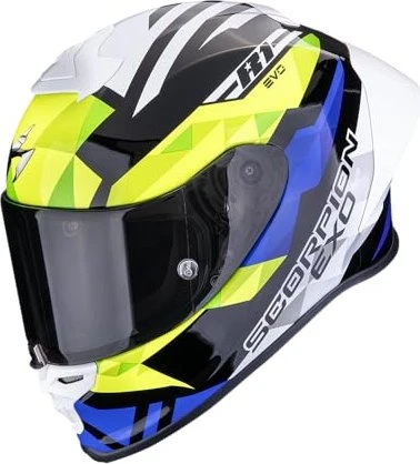 Scorpion EXO-R1 Evo II Air Valere schwarz/blau/gelb/weiß