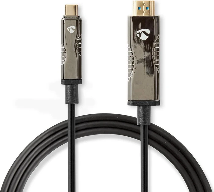 Nedis USB-C 3.1 [Stecker] auf HDMI [Stecker] 4K 60Hz Adapterkabel schwarz, 30m