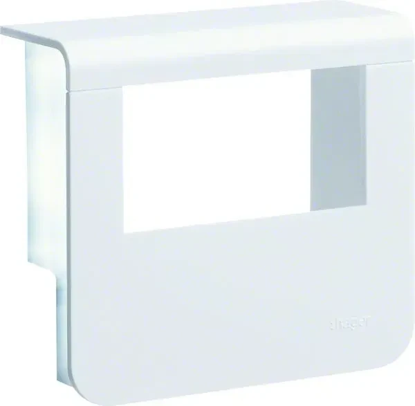Hager Geräteträger-Oberteil mit seitlichen Spiegelflächen SL 20x55mm verkehrsweiß