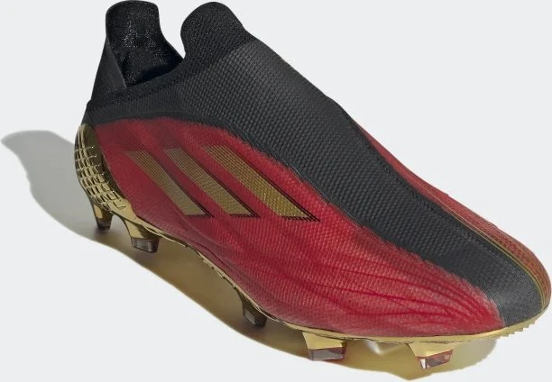 adidas X Speedflow+ FG vivid red/gold metallic/core black