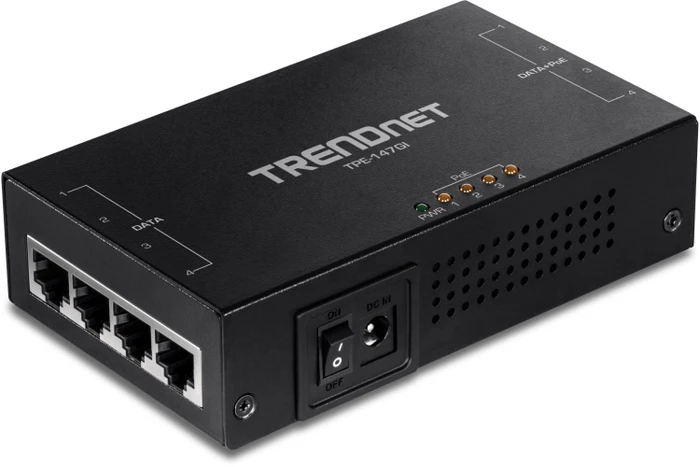 TRENDnet Desktop Gigabit PoE-Injektor, 8x RJ-45, 65W PoE+