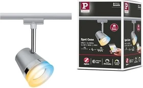 Paulmann URail Cone Schienensystem Spot GU10 Smart Home Zigbee 3.0 5W chrom matt, 1 Stück