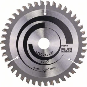 Bosch Professional Multi Material Kreissägeblatt 42Z, 150x2x20mm, 1 Stück