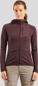 Odlo Ascent Midlayer Hooded Zip Funktionsjacke fudge (Damen)