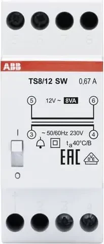 ABB Klingeltransformator TS 8/12SW
