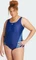 adidas 3-Streifen Badeanzug dark blue/blue burst (Damen) Vorschaubild