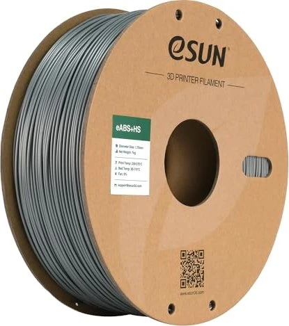eSUN ABS+, silber, Spule, 1.75mm, 1.00kg