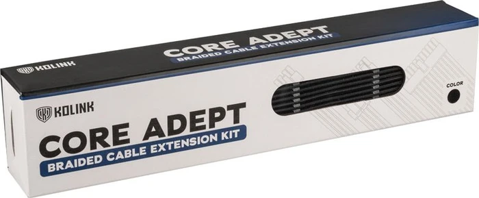 Kolink Core Adept Braided Cable Extension Kit, Black