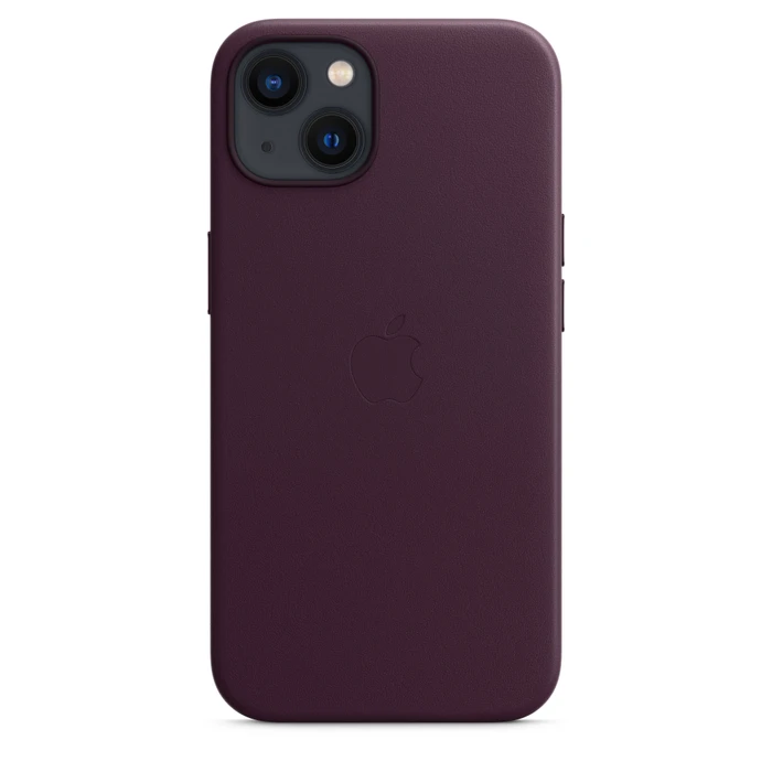 Apple Leder Case mit MagSafe für iPhone 13 Dunkelkirsch