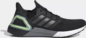adidas Ultraboost 20 core black/night metallic/signal green (Herren)