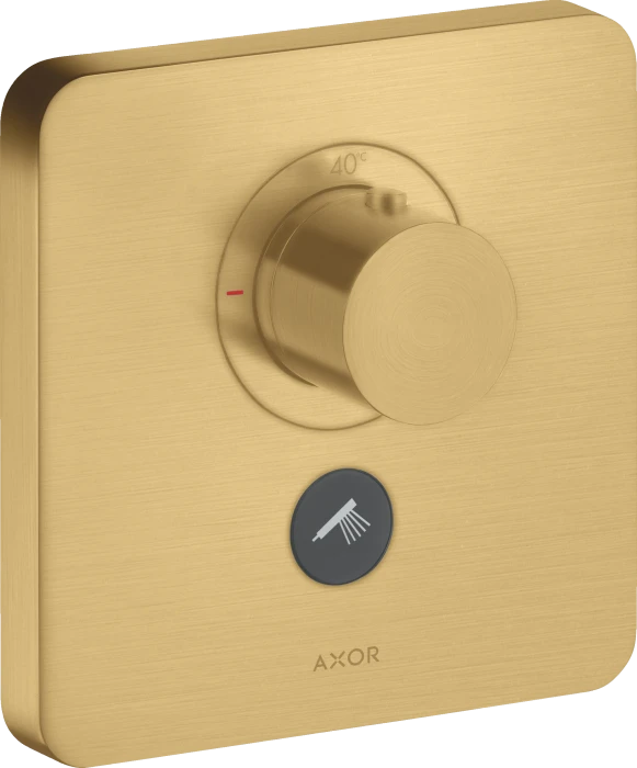Hansgrohe Axor ShowerSelect Thermostat HighFlow für 1 Verbraucher und zusätzlichen Abgang brushed gold optic